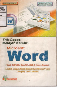 Image of Trik Cepat Belajar Sendiri Microsoft Word